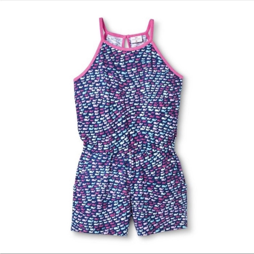 Vineyard Vines for target Whales Romper Girls XL 14/16